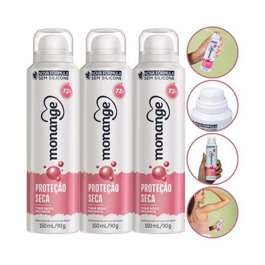 Image_Kit 3 Desodorantes Aerosol Proteção Seca 48h Monange 150ml