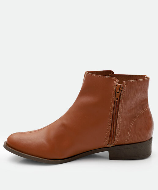 Bota Feminina Cano Curto Via Uno Marrom