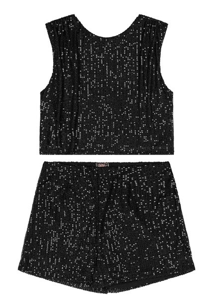 Conjunto Blusa Short Moletom Gloss