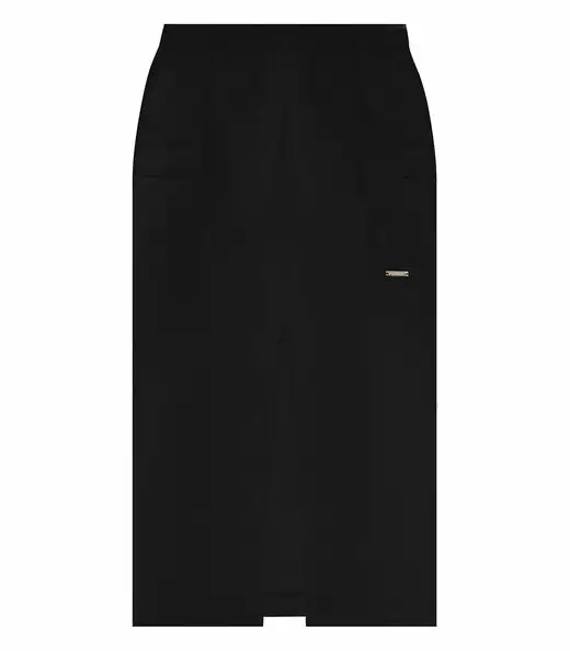 Saia Midi Cargo Feminino Rovitex Preto