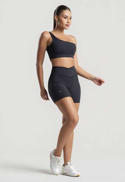 Top Ombro Único Preto Wemood