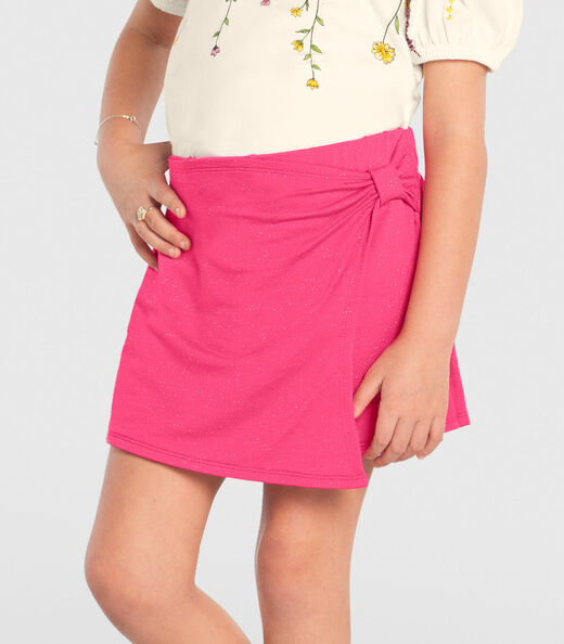 Conjunto Infantil Blusa Com Shorts Saia Trick Nick Bege