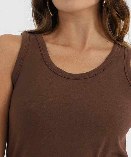 Blusa Regata Feminina Cotton Marisa Branco 