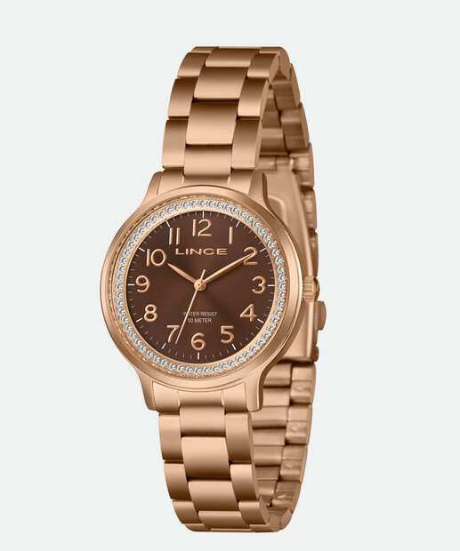 Kit Relógio Feminino Lince LRRH261L36KBRZN2RX Rosê