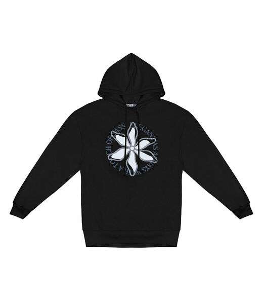 Blusão Juvenil Feminino Com Capuz Minty Preto