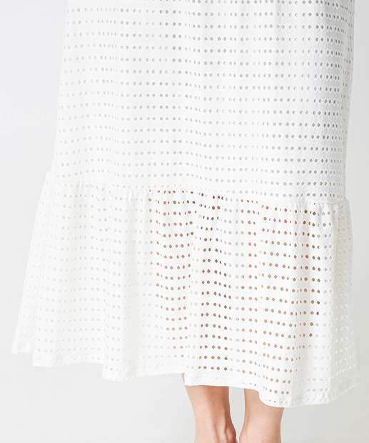 Vestido Feminino Um Ombro Só Marisa Off White