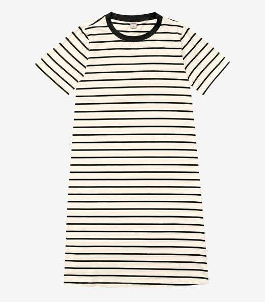 Vestido Feminino Listrado Rovitex Bege