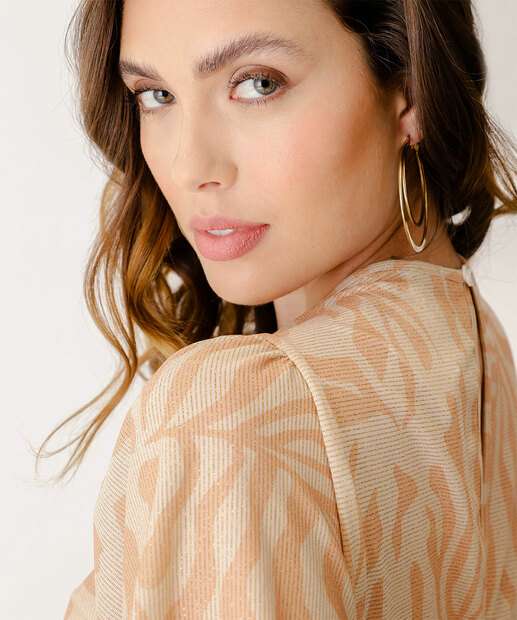 Macacão Feminino Estampado Brilho Lurex Marisa