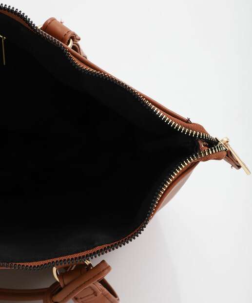 Bolsa De Ombro Tote Feminina Alice Pallucci Caramelo