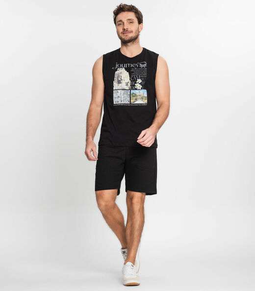 Regata Masculina Rovitex Preto