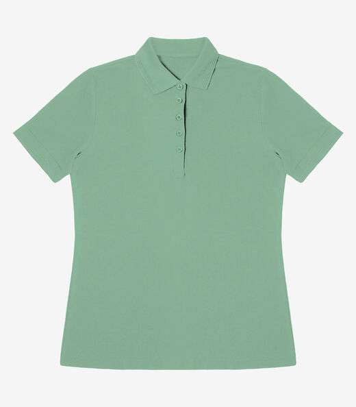 Image_Polo Feminina Piquet Básica Select Verde
