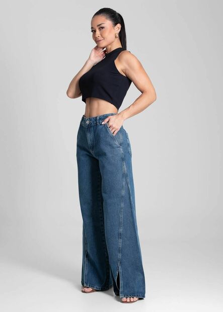 Calça Jeans Sawary Wide Leg - 281716