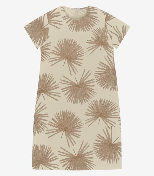 Vestido Super Midi Feminino Plus Size Secert Glam Bege