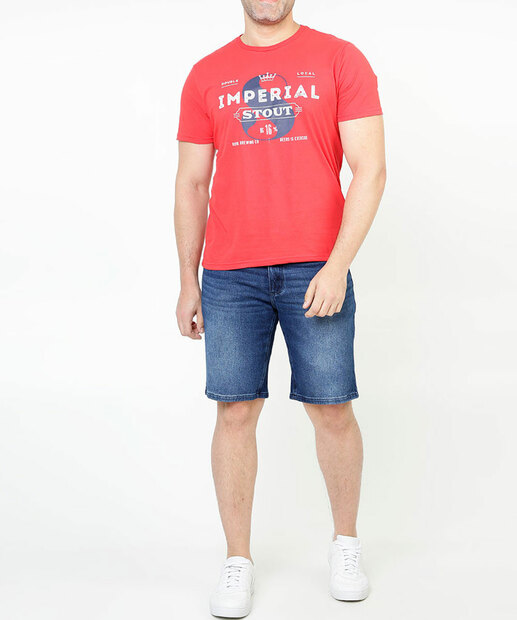 Camiseta Masculina Estampa Frase Manga Curta MR