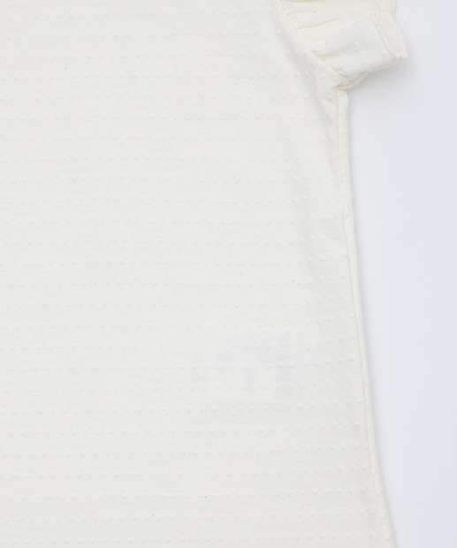 Blusa Infantil Flocada Manga Curta Tam 1 a 3