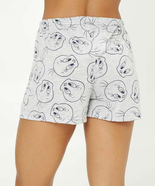 Pijama Feminino Piu Piu Alças Finas Looney Tunes  