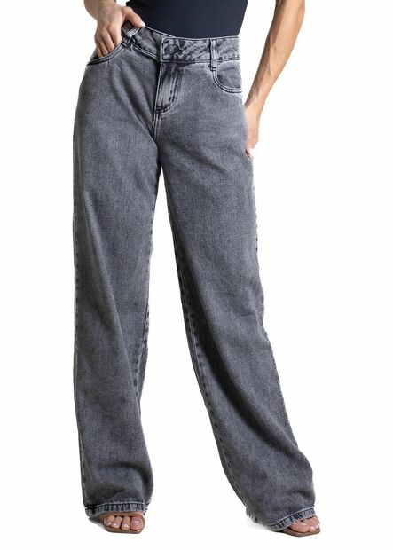 Calça Jeans Sawary Wide Leg - 282667