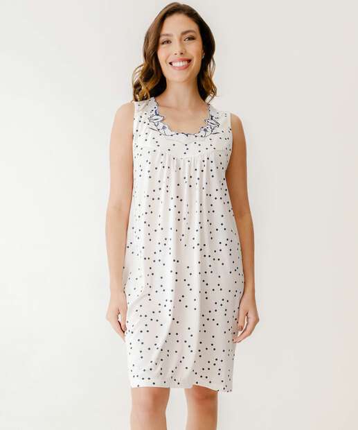 Image_Camisola Bordado Poá Sem Manga Marisa Off White