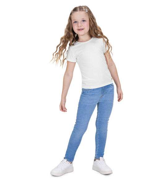 Blusa Infantil Feminina Canelada Trick Nick Branco