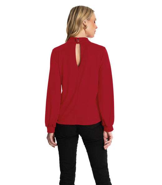 Blusa Manga Longa Rovitex Vermelho