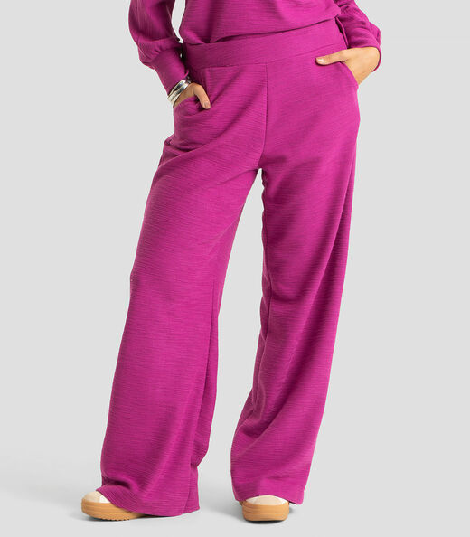 Calça Feminina Malhão Maquinetado Dianna Roxo