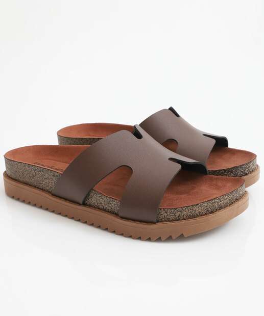 Rasteirinha Feminina Birken Moleca Marrom