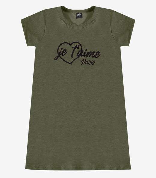 Image_Vestido Feminino Infantil em Molecotton Select Verde