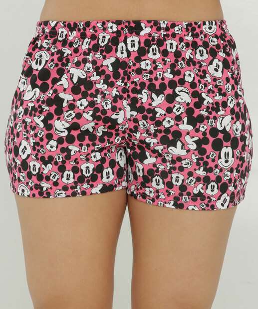 Pijama Feminino Estampa Mickey Manga Curta Disney