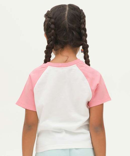 Camiseta Infantil Manga Curta Minnie Disney Tam 4 a 10
