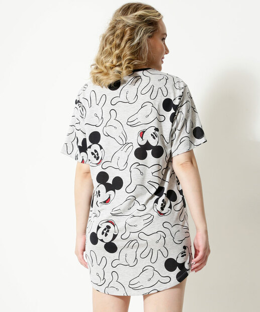 Camisola Estampa Mickey Manga Curta Disney