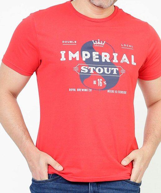 Camiseta Masculina Estampa Frase Manga Curta MR