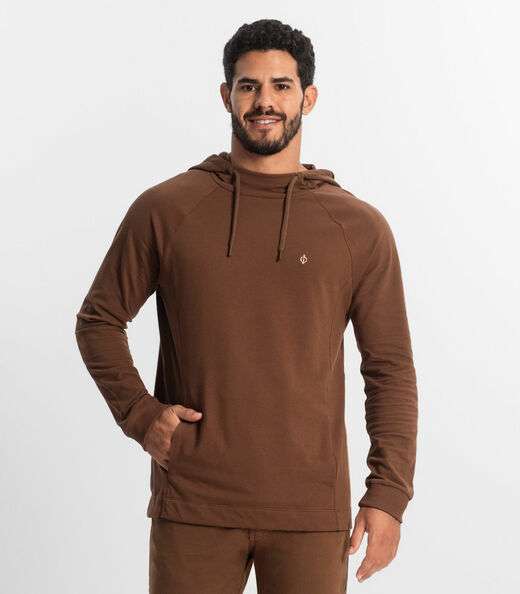 Image_Camiseta Masculina Manga Longa com Capuz Diametro Marrom