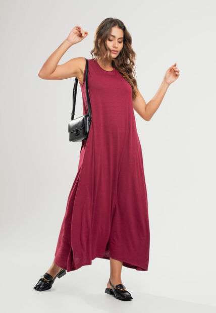 Image_Vestido Longo Regata Com Bolsos Vinho Salvatore