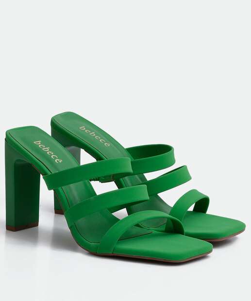 Tamanco Feminino Salto Grosso Tiras Bebecê 