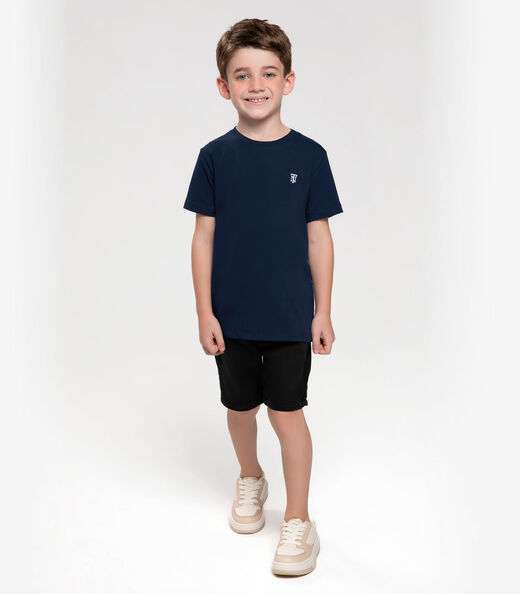 Camiseta Infantil Masculina Trick Nick Azul