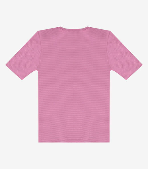 Blusa Feminina Justa Em Malha Classic Infinita Cor Rosa