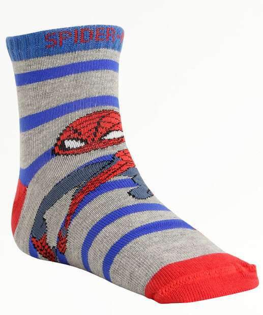 Kit 2 Pares Meias Infantil Soquete Homem Aranha Marvel