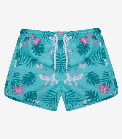 Image_Shorts Feminina Tactel Estampado Rovitex Kids Verde