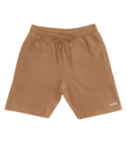 Bermuda Juvenil Menino Em Moletinho Minty Marrom
