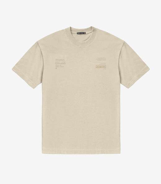 Camiseta Masculina Diametro Bege