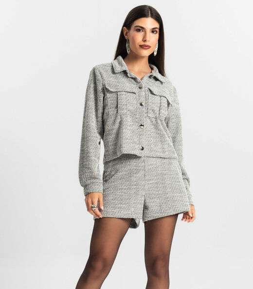 Image_Casaco Feminino De Tweed Shine Endless Preto