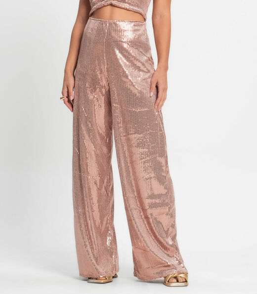 Calça De Paetê Feminina Endless Unica