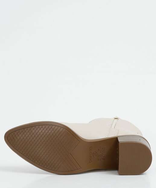 Bota Feminina Country Salto Grosso Bico Fino Beira Rio