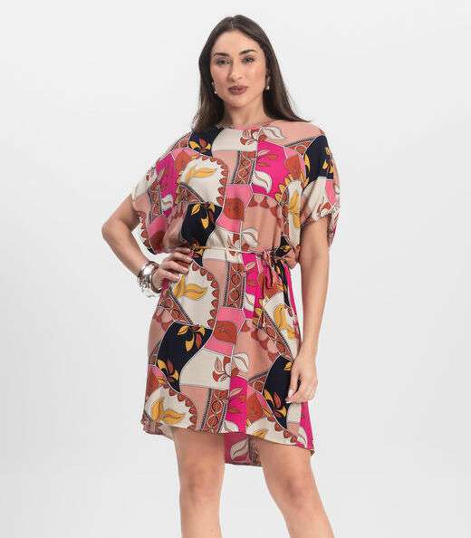 Image_Vestido Feminino Estampado Infinita Cor Rosa