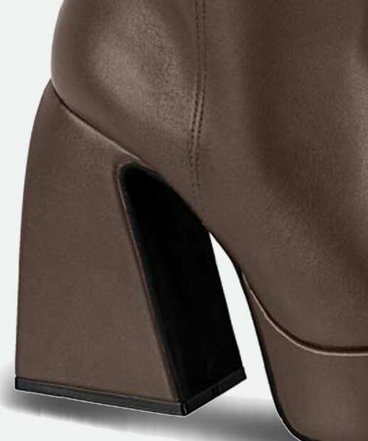 Bota Feminina Salto Grosso Meia Pata Vizzano