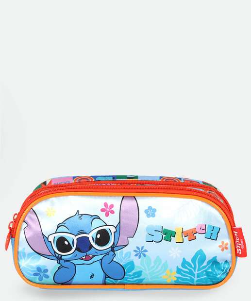 Image_Estojo Escolar Infantil Stitch e Angel Disney