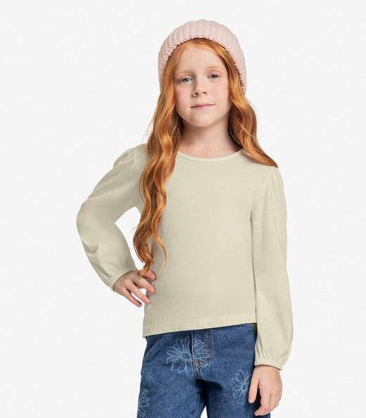Image_Blusa Infantil Manga Longa Trick Nick Bege