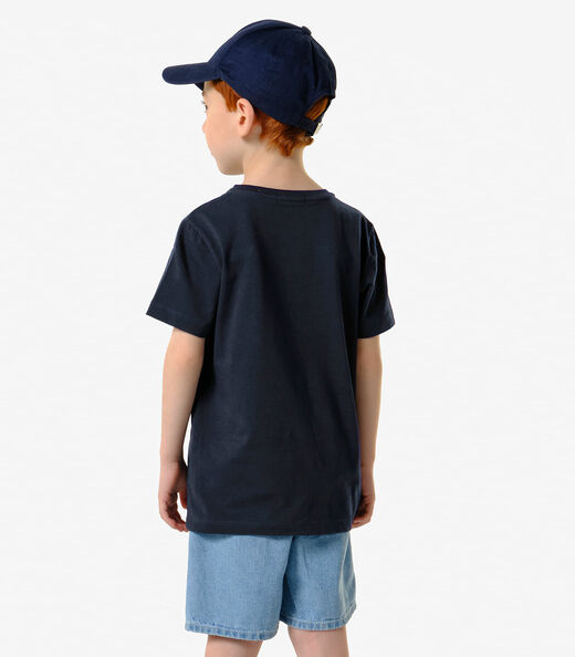 Conjunto Infantil Camiseta Com Bermuda Trick Nick Azul