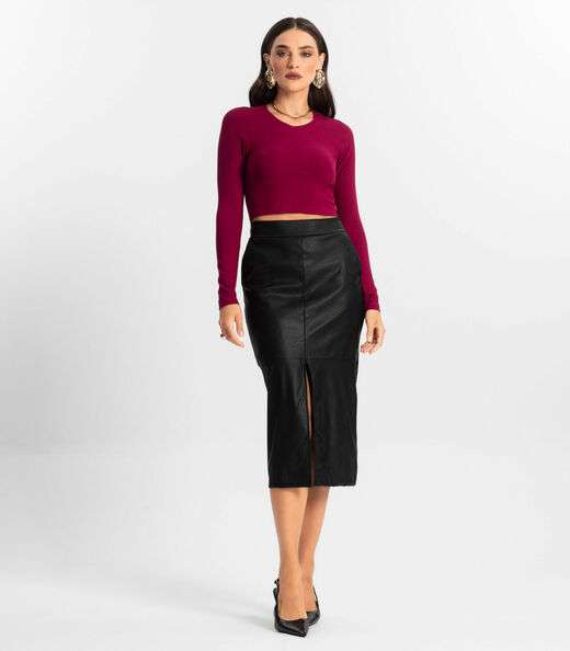 Blusa Feminina Manga Longa Endless Vermelho