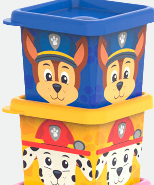 Kit 3 Potes Organizadores Patrulha Canina Nickelodeon 180ML